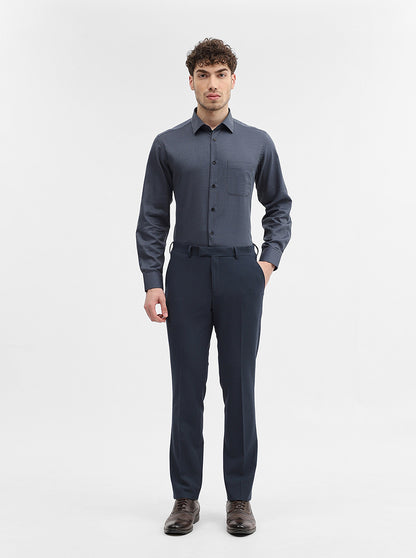 Grey Solid Regular Fit Formal Shirt | JadeBlue