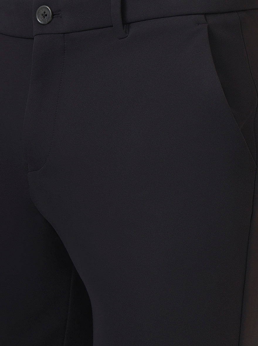 Iron Grey Solid Venice Fit Casual Trouser | JadeBlue