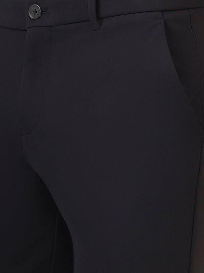 Iron Grey Solid Venice Fit Casual Trouser | JadeBlue