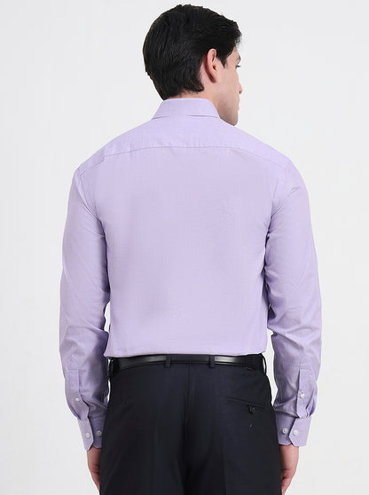Purple Solid Regular Fit Formal Shirt | JadeBlue