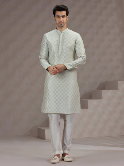 Pista Green Printed Kurta Pajama | TULA