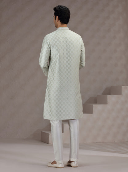 Pista Green Printed Kurta Pajama | TULA