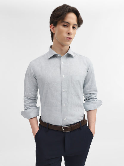 Maroon Solid Slim Fit Formal Shirt | Metal