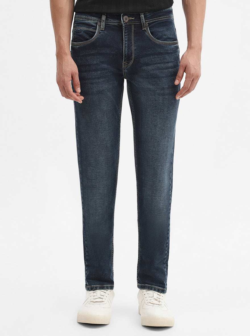 Dark Indigo Washed Slim Fit Jeans | JadeBlue