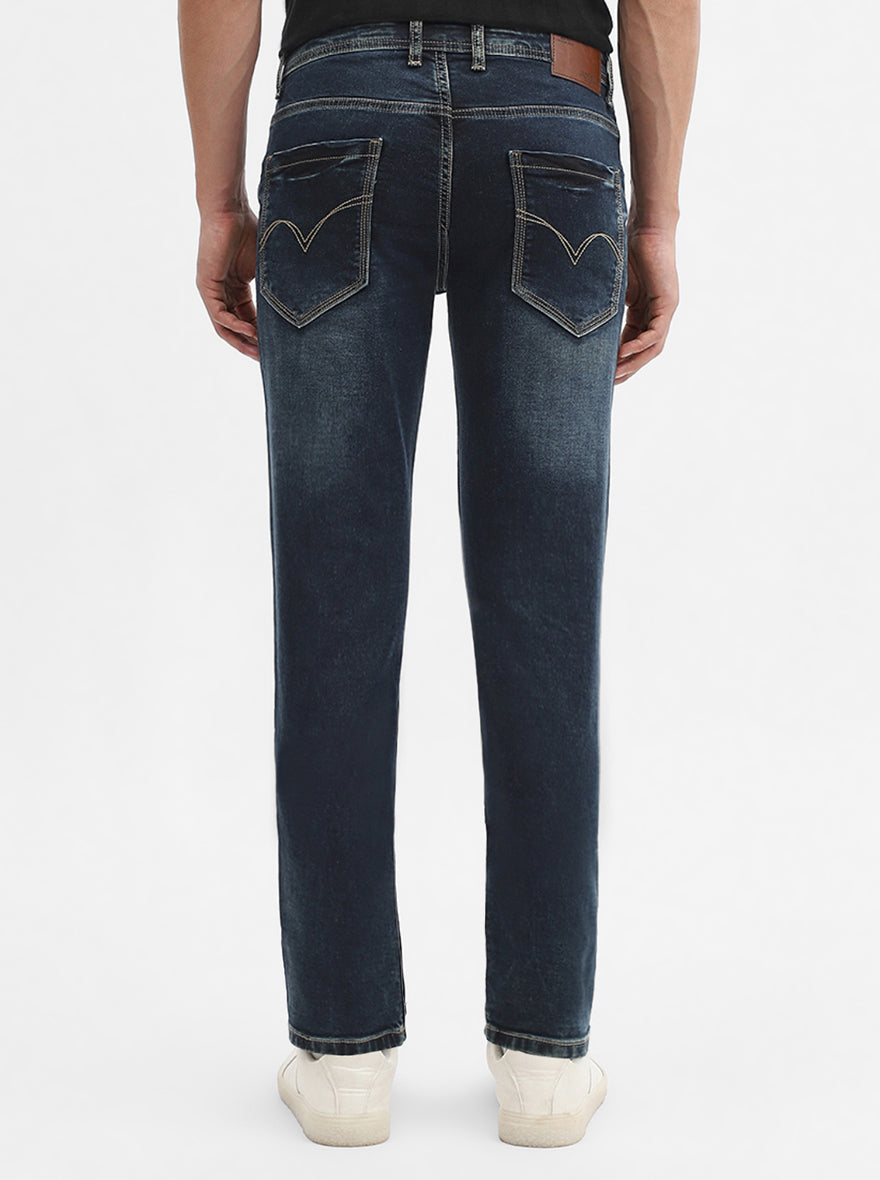 Dark Indigo Washed Slim Fit Jeans | JadeBlue