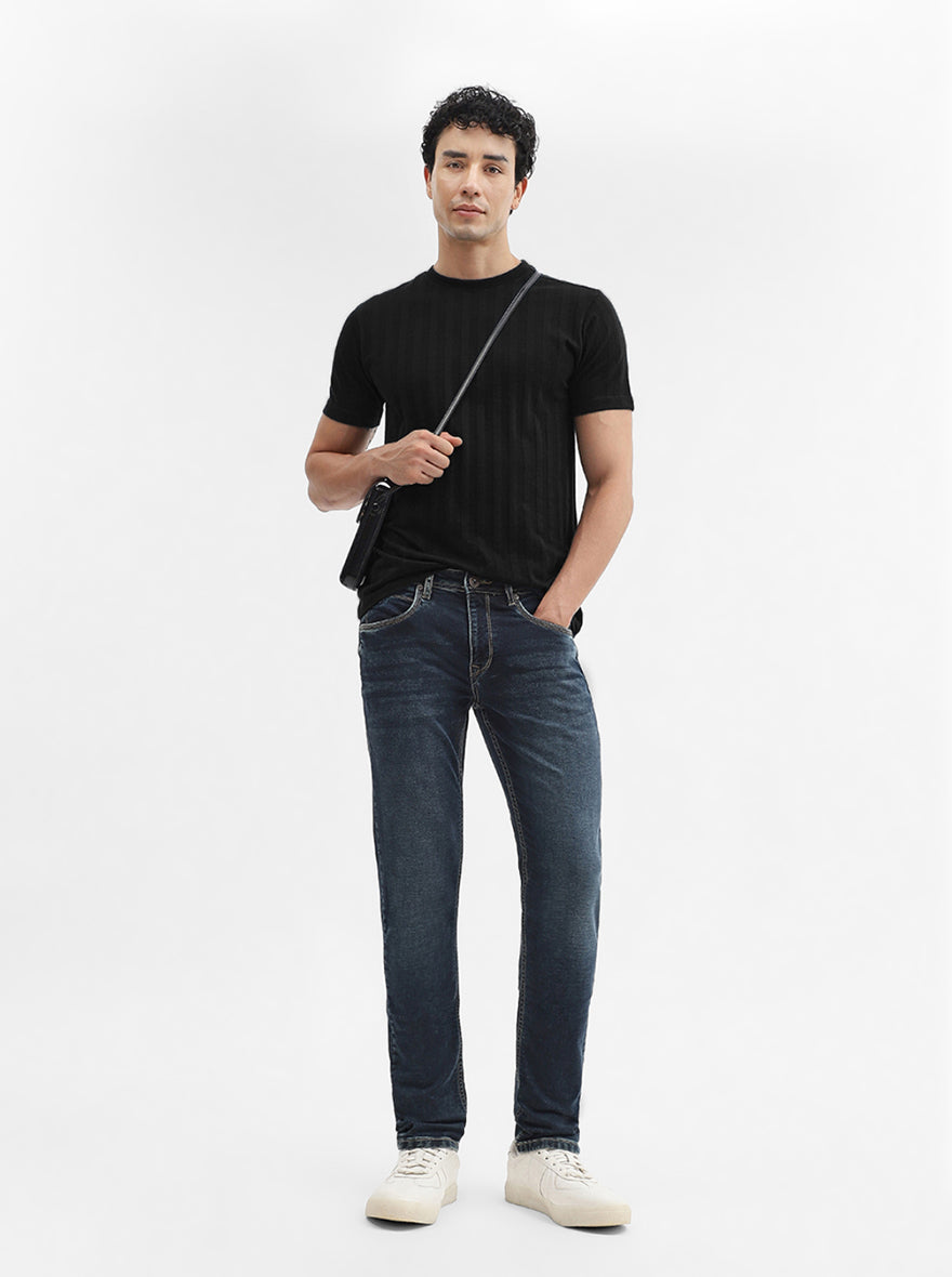 Dark Indigo Washed Slim Fit Jeans | JadeBlue