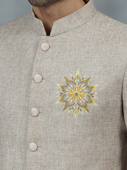 Light Purple Embroidered Jodhpuri Suit | TULA