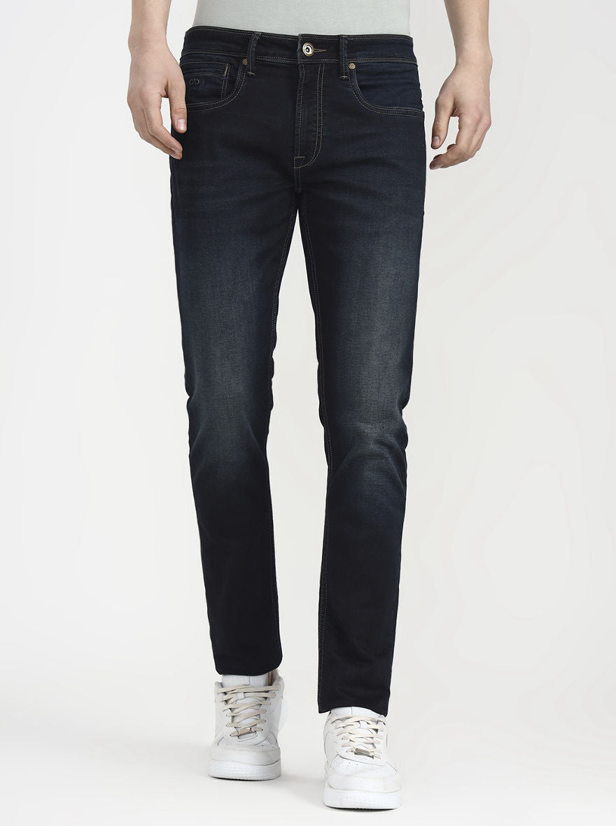 Indigo Blue Washed Slim Fit Jeans | JadeBlue