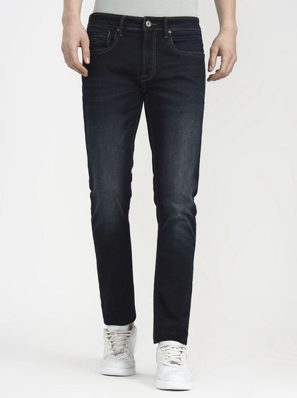 Indigo Blue Washed Slim Fit Jeans | JadeBlue