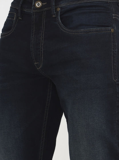 Indigo Blue Washed Slim Fit Jeans | JadeBlue
