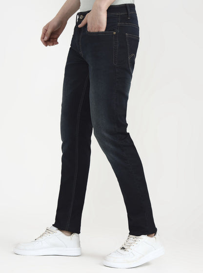 Indigo Blue Washed Slim Fit Jeans | JadeBlue