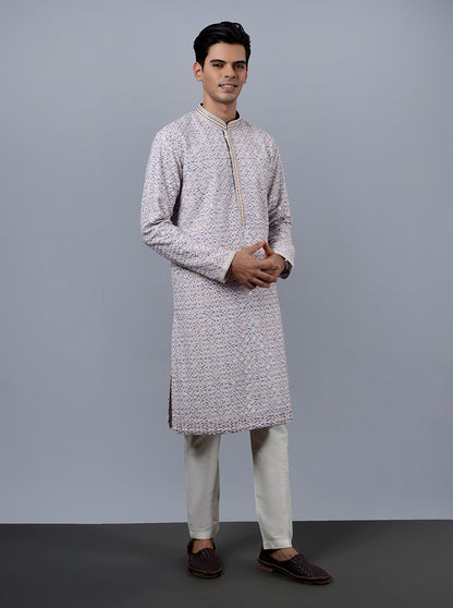 Cream Kurta Pajama | TULA