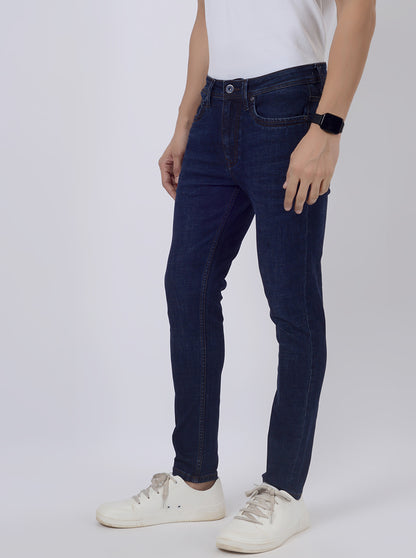 Ink Blue Washed Rider Fit Jeans | JadeBlue