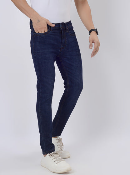 Ink Blue Washed Rider Fit Jeans | JadeBlue
