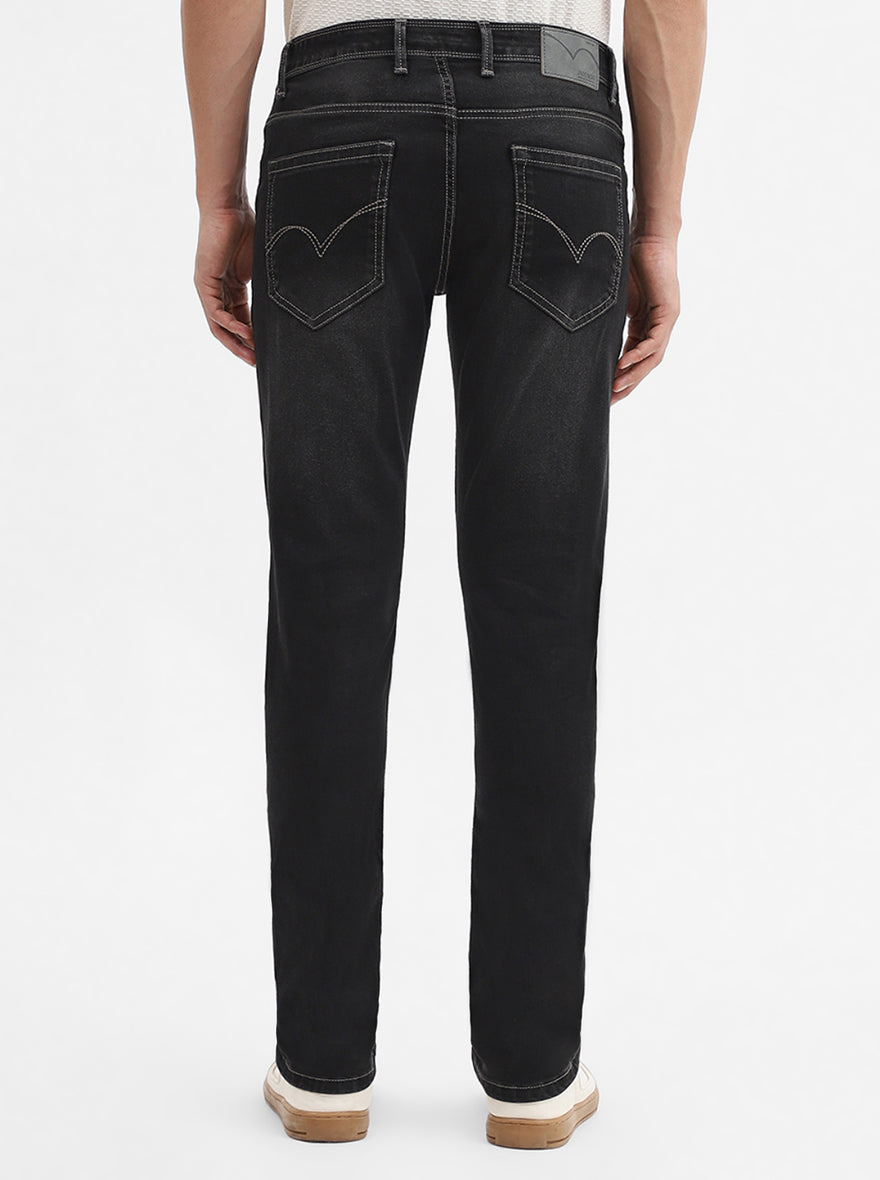 Charcoal Grey Washed Slim Fit Jeans | JadeBlue