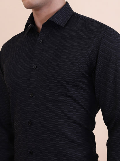 Grey Solid Slim Fit Formal Shirt | Greenfibre