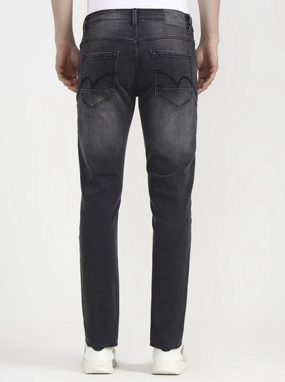Mid Grey Washed Slim Fit Jeans | JadeBlue
