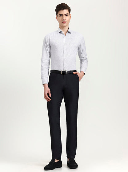 Black Solid Slim Fit Club Wear Trouser | Wyre
