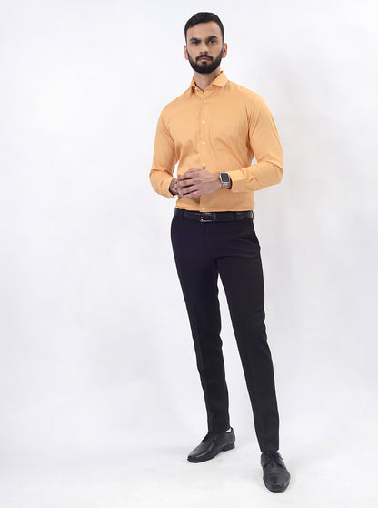 Fawn Solid Slim Fit Formal Shirt | JadeBlue