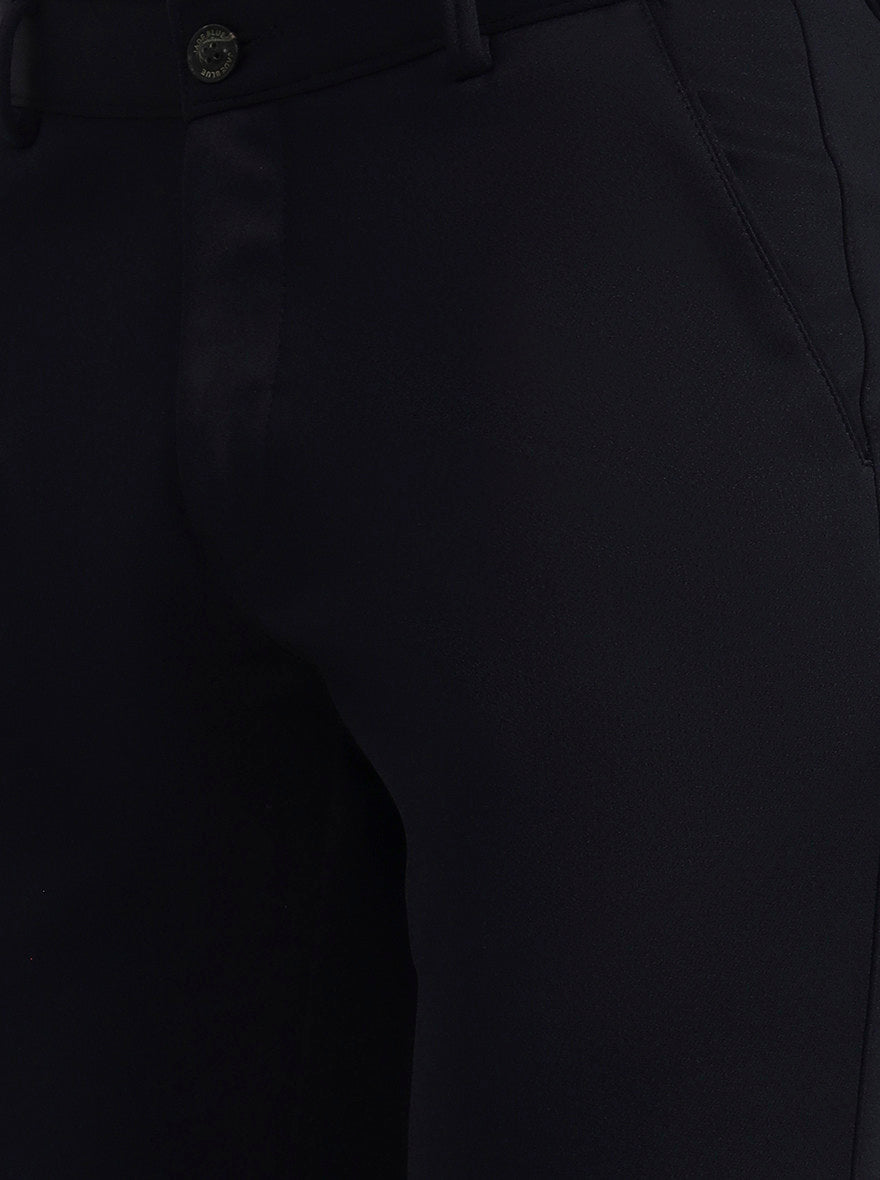 Blue Solid Slim Fit Club Wear Trouser | Wyre