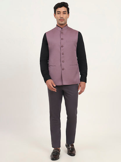 Carrot Pink Solid Regular Fit Modi Jacket | JadeBlue