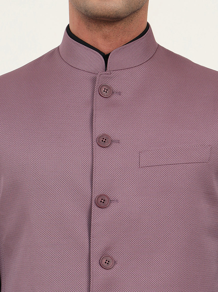 Carrot Pink Solid Regular Fit Modi Jacket | JadeBlue