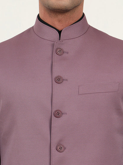 Carrot Pink Solid Regular Fit Modi Jacket | JadeBlue
