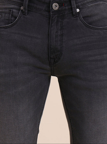 Mid Grey Washed Slim Fit Jeans | JadeBlue