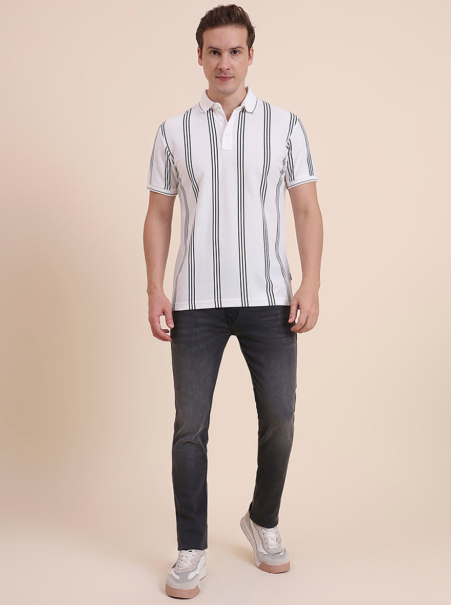 Mid Grey Washed Slim Fit Jeans | JadeBlue