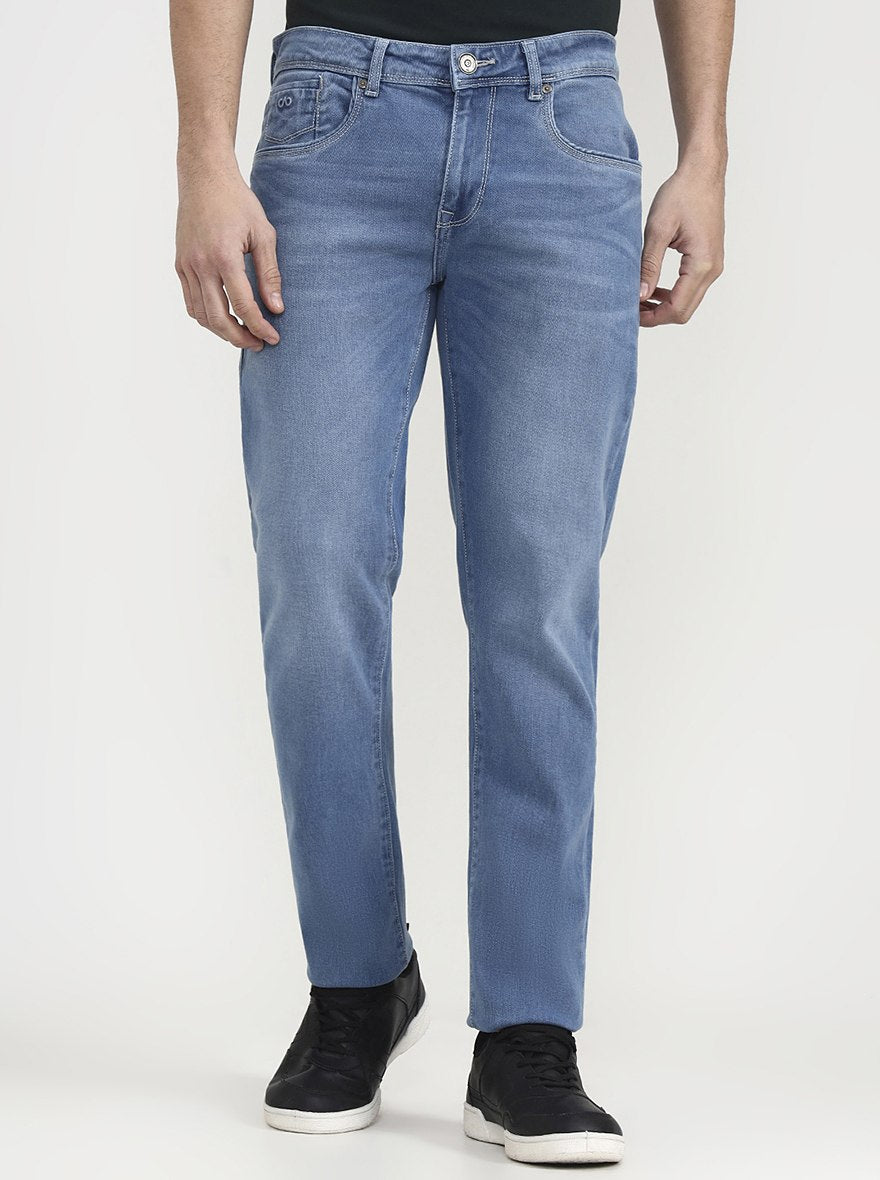 River Blue Washed Slim Fit Jeans | JadeBlue