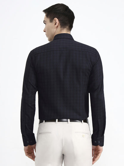 Black & Green Printed Slim Fit Party Wear Shirt | Wyre
