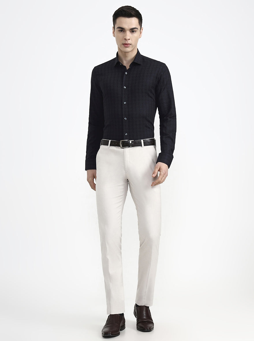 Black & Green Printed Slim Fit Party Wear Shirt | Wyre