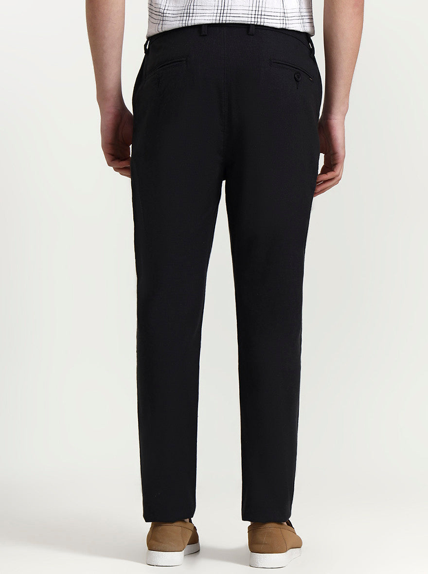 Dark Grey Solid Regular Fit Track Pant | JadeBlue