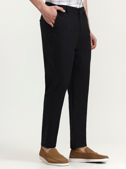 Dark Grey Solid Regular Fit Track Pant | JadeBlue