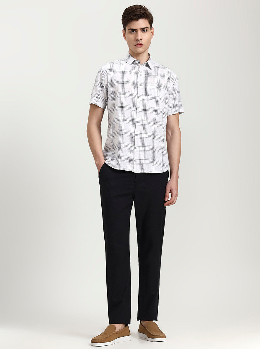 Dark Grey Solid Regular Fit Track Pant | JadeBlue
