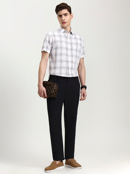 Dark Grey Solid Regular Fit Track Pant | JadeBlue