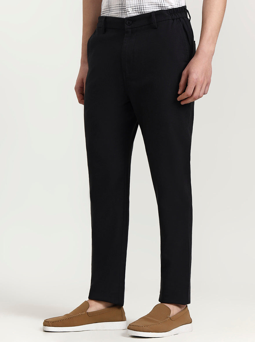 Dark Grey Solid Regular Fit Track Pant | JadeBlue