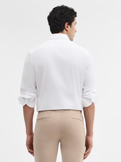 White Solid Regular Fit Formal Shirt | JadeBlue
