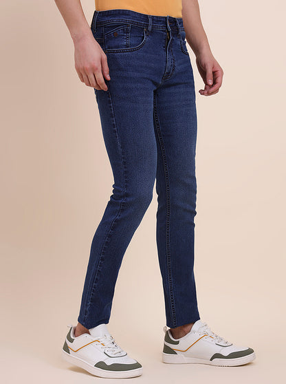 Light Indigo Solid Narrow Fit Jeans | Greenfibre