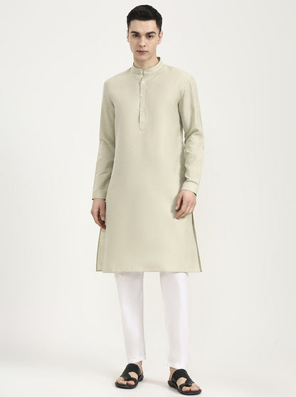 Pista Solid Modi Kurta | JadeBlue