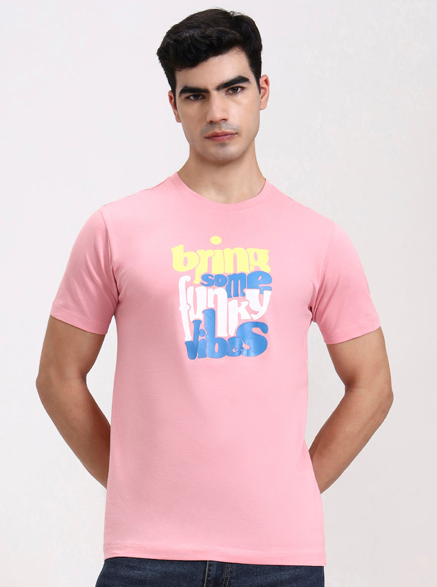 Wild Rose Printed Slim Fit T-Shirt | Greenfibre