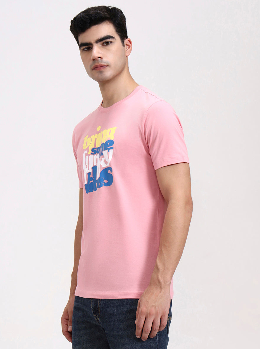 Wild Rose Printed Slim Fit T-Shirt | Greenfibre