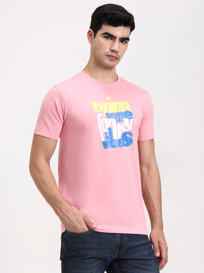 Wild Rose Printed Slim Fit T-Shirt | Greenfibre