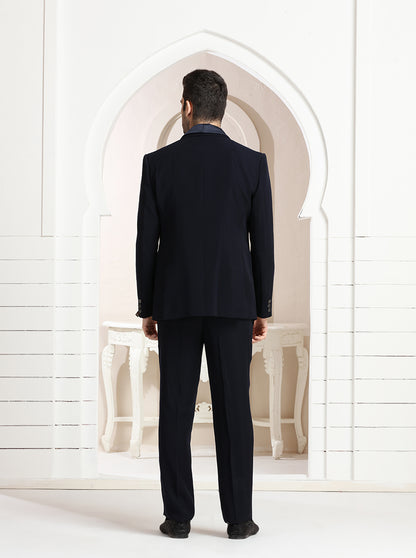 Blue Solid Suit | JadeBlue