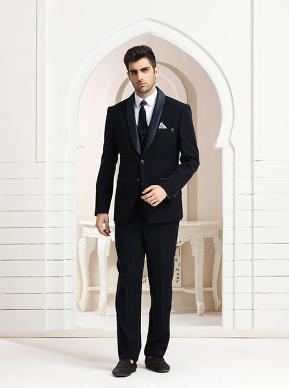 Blue Solid Suit | JadeBlue
