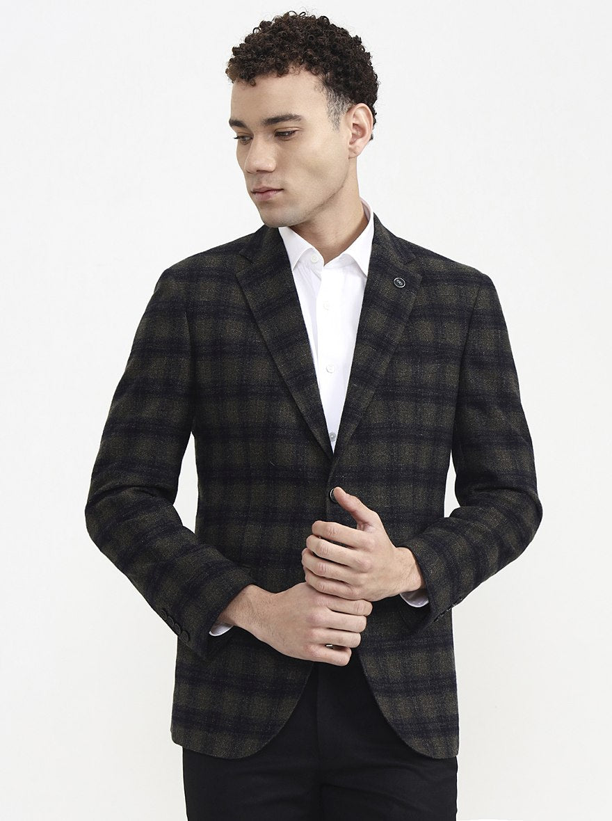 Green Checked  Blazer | Wyre