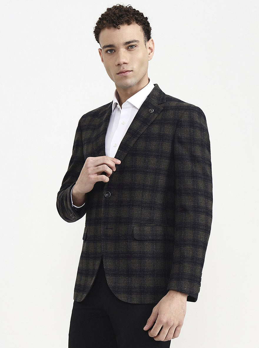 Green Checked  Blazer | Wyre