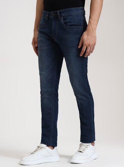Vintage Blue Washed Slim Fit Jeans | JadeBlue