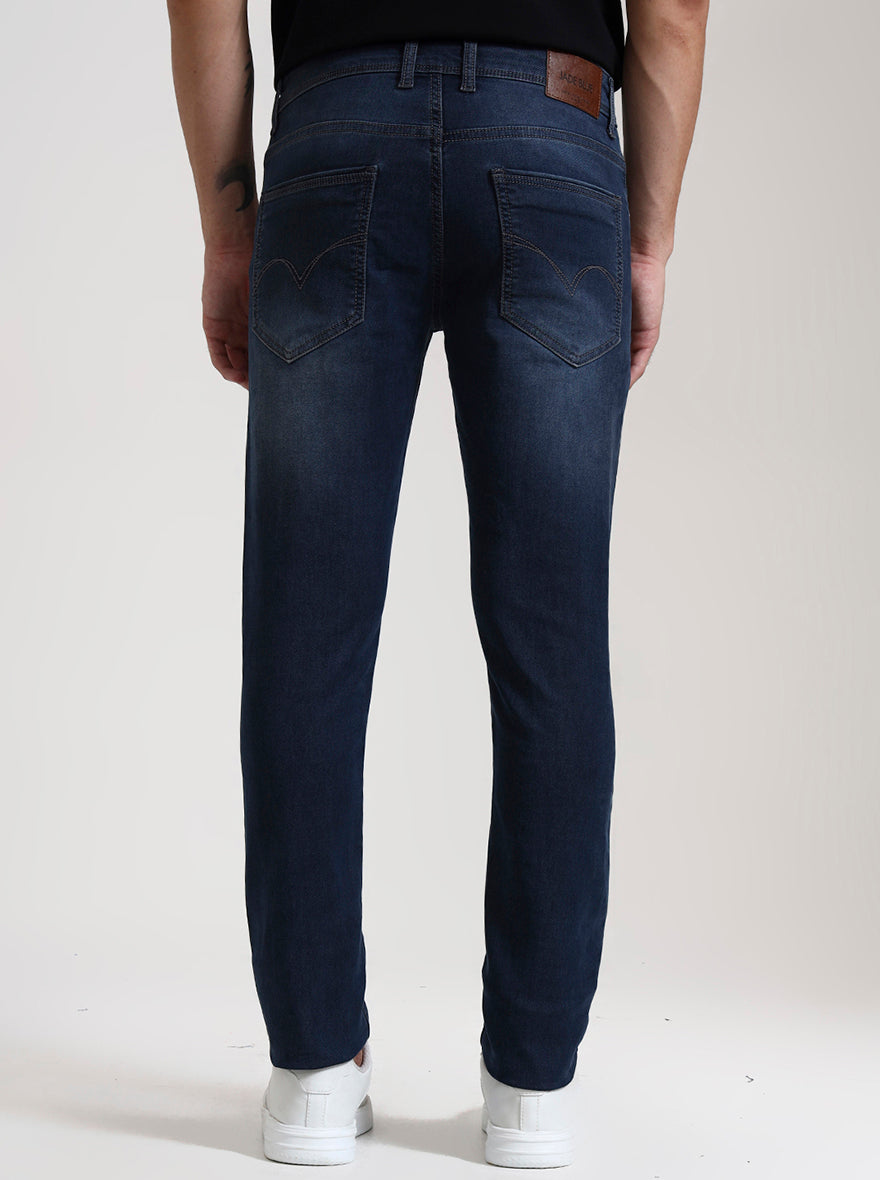 Vintage Blue Washed Slim Fit Jeans | JadeBlue