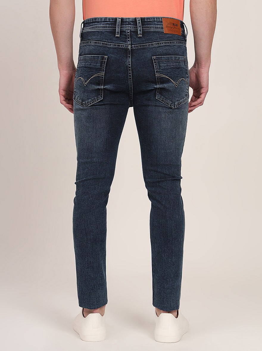 Blue Washed Slim Fit Jeans | JadeBlue